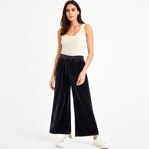 WRAP London Velvet Wide-Leg Pull-On Trousers WP10 UK10 / US6